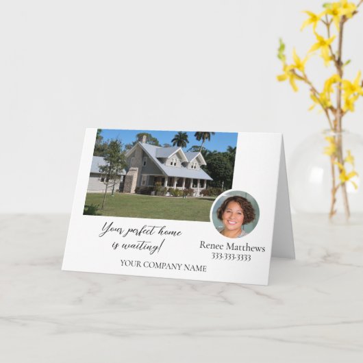 会社のプロフェッショナルフォトビジネスノートカード カード (黄色い花)