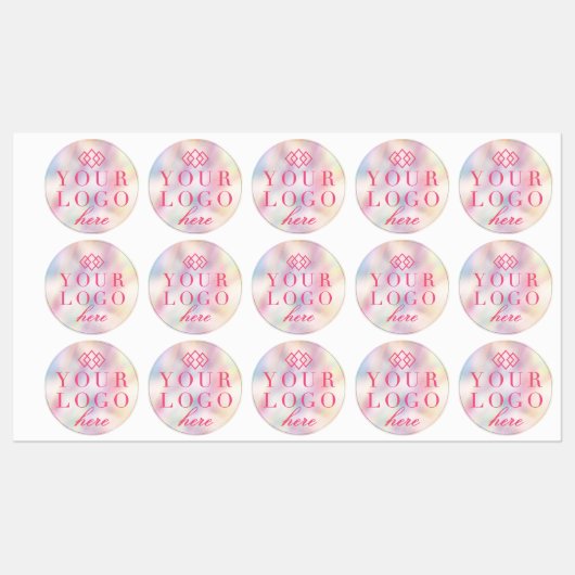 会社のプロモーションラベル |ロゴの色 ラベル (シート)