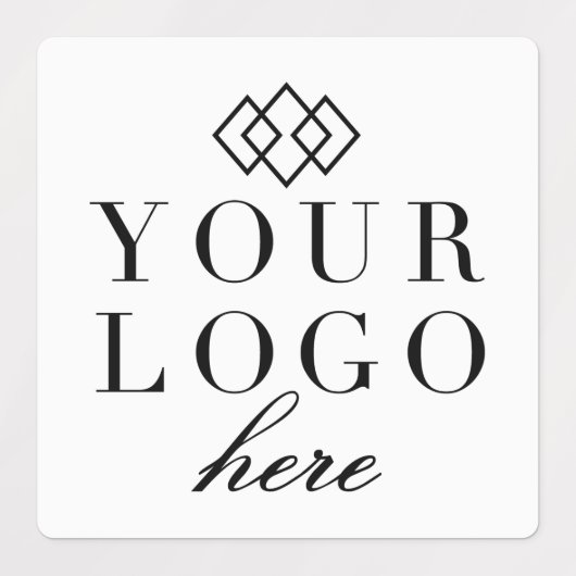 会社のプロモーションラベル |ロゴはこちら ラベル (デザイン1)