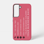 会社のプロモーション名刺のデザイン SAMSUNG GALAXYケース (裏面)