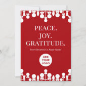 会社のホリデーカード | カスタムメッセージ シーズンカード (正面)