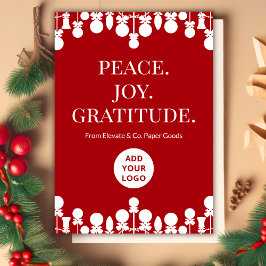 会社のホリデーカード | カスタムメッセージ シーズンカード