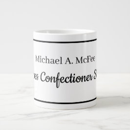 会社のマグパーソナライズされた- B/Wマグ ジャンボコーヒーマグカップ