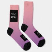 会社のモダンプロフェッショナルビジネスロゴピンク ソックス (右)