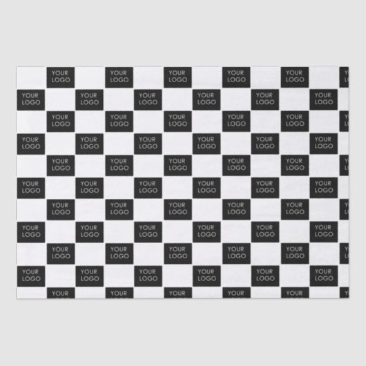 会社のモダンロゴのプロモパッケージ 薄葉紙 (正面)