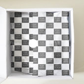 会社のモダンロゴのプロモパッケージ 薄葉紙