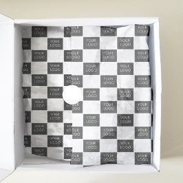 会社のモダンロゴのプロモパッケージ 薄葉紙