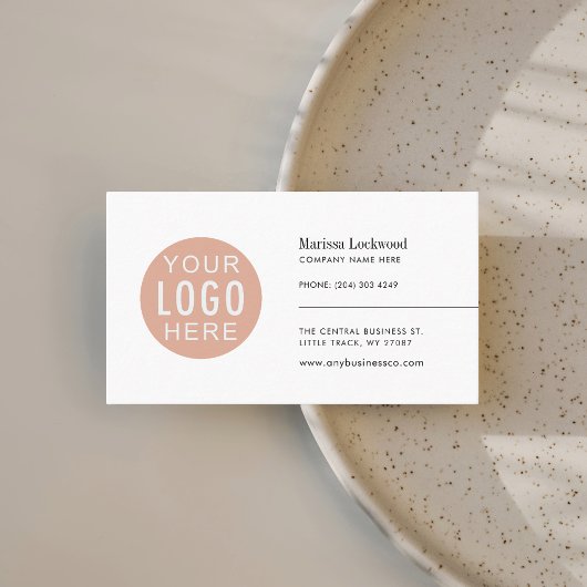 会社のモダンロゴのミニマリスト 名刺