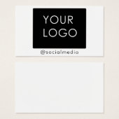 会社のモダンロゴSNSプレーン (正面&裏面)