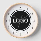 会社のラウンドロゴブランドオフィスの装飾 壁時計 (正面)