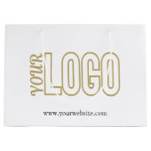 会社のロカスタマイズゴを使用した大規模な紙ショッピング ラージペーパーバッグ (正面)