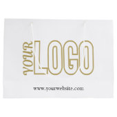 会社のロカスタマイズゴを使用した大規模な紙ショッピング ラージペーパーバッグ (裏面)