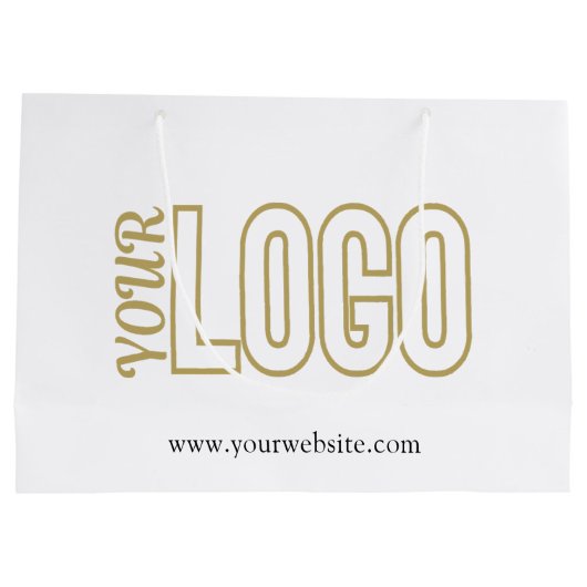 会社のロカスタマイズゴを使用した大規模な紙ショッピング ラージペーパーバッグ (裏面)