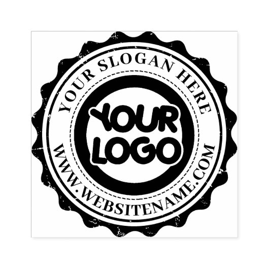 会社のロカスタムゴと丸いゴム印 ラバースタンプ (インプリント)