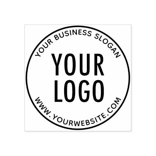 会社のロカスタムゴと丸いゴム印 ラバースタンプ (インプリント)