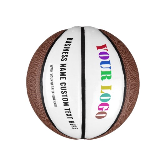 会社のロカスタムゴと文字バスケットボール ミニバスケットボール (縦)