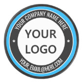 会社のロカスタムゴと文字ホッケーパックを アイスホッケーパック (正面)