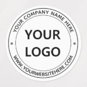 会社のロカスタムゴと文字ラベルの ラベル (デザイン2)