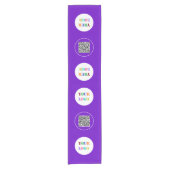 会社のロカスタムゴとQRコードテーブルランナーの ショートテーブルランナー (正面)