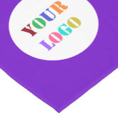 会社のロカスタムゴとQRコードテーブルランナーの ショートテーブルランナー (コーナー)