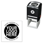 会社のロカスタムゴに大きなスタンプを丸める セルフインキングスタンプ (インサイチュ)