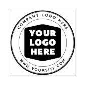 会社のロカスタムゴのラバースタンプを丸める ラバースタンプ (インプリント)