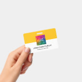 会社のロカスタムゴまたは従業員の写真をアップロード バッジ (手持ち)