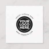 会社のロカスタムゴを丸める スクエア名刺 (正面)