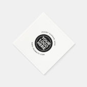 会社のロカスタムゴを丸める スタンダードカクテルナプキン (角)