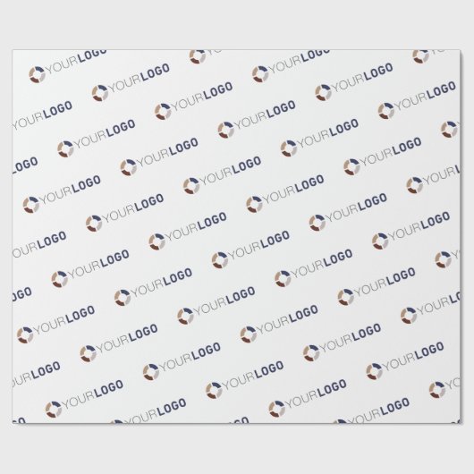 会社のロカスタムゴブランドのビジネスギフト白 ラッピングペーパー (フラット)