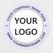 会社のロゴとカスタム文字のビジネスラベル ラベル (デザイン1)