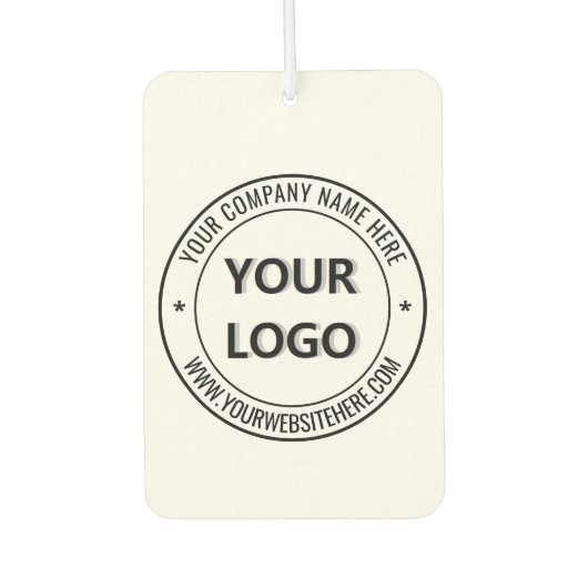 会社のロゴとカスタム文字エアフレッシュ カーエアーフレッシュナー (正面)