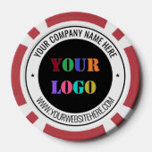 会社のロゴとカスタム文字トランプのポーカーチップ ポーカーチップ (裏面)