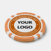 会社のロゴとカスタム文字トランプのポーカーチップ ポーカーチップ (シングル)