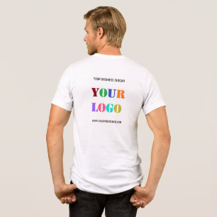 会社のロゴとカスタム文字ビジネスTシャツ トライブレンドＴシャツ