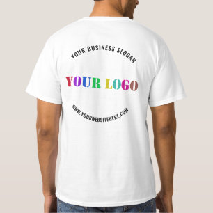 会社のロゴとカスタム文字ビジネスTシャツ Tシャツ
