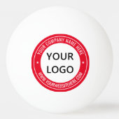 会社のロゴとカスタム文字ピンポンボール 卓球ボール (裏面)