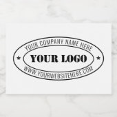 会社のロゴとカスタム文字ボトルラベル スパークリングワインラベル (シングルラベル)