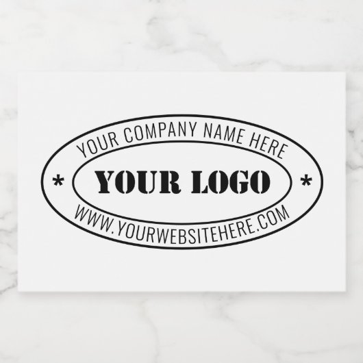 会社のロゴとカスタム文字ボトルラベル スパークリングワインラベル (シングルラベル)