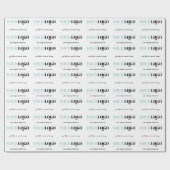 会社のロゴとカスタムWebサイト ラッピングペーパー (フラット)