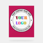 会社のロゴとテキスカスタムトのアクリル記号 アクリルサイン (正面)