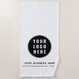 会社のロゴとビジネスのプロモーションカスタム方法 ビーチタオル