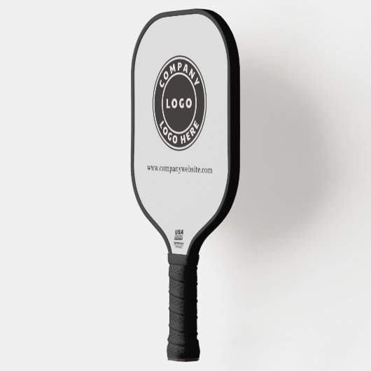 会社のロゴとビジネスのWebサイトアドレスの追加 ピックルボールラケット (左)