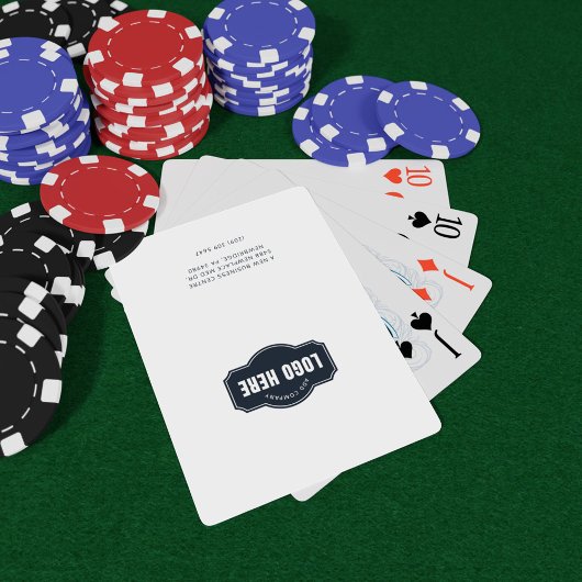 会社のロゴとビジネス差出人住所の追加 トランプ