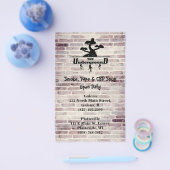 会社のロゴと住所の情報 チラシ (シングル)