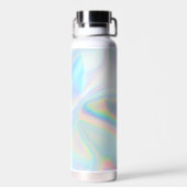 会社のロゴと従業員の名前のモダン追加 ウォーターボトル (背面)