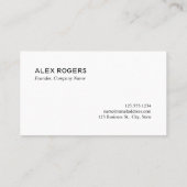 会社のロゴと情報の連絡追加 名刺 (裏面)