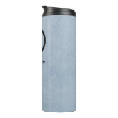 会社のロゴと情報 |背景（青） タンブラー (回転右)