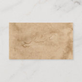 会社のロゴと情報 |茶色の背景オン 名刺 (裏面)