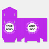 会社のロゴと文字のカスタムお気に入りボックス フェイバーボックス (見開き)